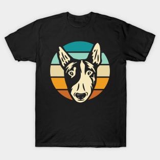 Vintage Retro Bull Terrier Design T-Shirt